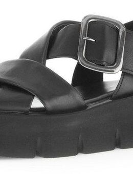 Gabor Sandalette, Plateau, Sommerschuh, Riemchensandale mit großer Zierschnalle