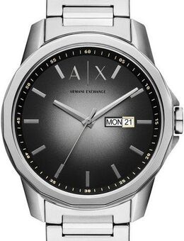 ARMANI EXCHANGE Quarzuhr AX1764, Armbanduhr, Herrenuhr, Edelstahlarmband, analog, Tag, Wochentag
