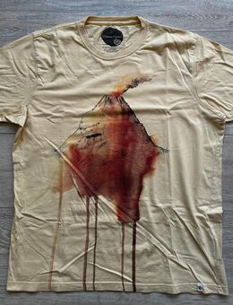 🌋 Element T-Shirt L Vulkan Grafik G1SSF5ELS1 Beige – Top Zustand – Rare Artwork - Hamburg