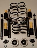 Fahrwerk Serienfahrwerk Standardfahrwerk BMW E46 3er Stoßdämpfer Federn Domlager Staubschutz neu in 14979