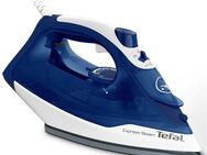 Tefal Dampfbügeleisen Express Steam FV2838, 2400 W, Keramik-Bügelsohle, 2400 W, 180 g/Min. Dampfstoß, Tropfstopp, 270 ml Fassungsvermögen, blau