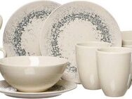 Ritzenhoff & Breker Kaffeeservice Cecina (12-tlg), 4 Personen, Steinzeug, Geschirr-Set, seidig schimmernde Farbglasur