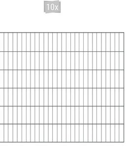 Arvotec Einstabmattenzaun ESSENTIAL 120 zum Aufschrauben, (Set, 21-St), Zaunhöhe 120 cm, Zaunlänge 2 - 60 m