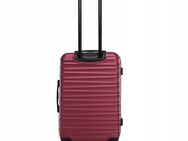 Großer Premium Koffer Reisekoffer ABS Kunststoff 96l mit Rippen dunkelrot - Wuppertal