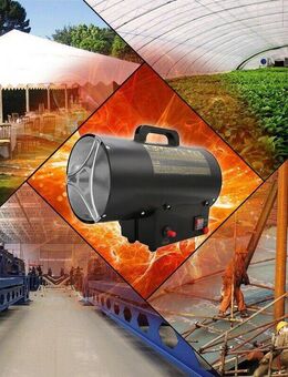 #HOTDEAL# 10kW Heizkanone Gasheizer Gasheizstrahler Bauheizer Heizgebläse Gasheizgebläse im Set - Wuppertal