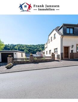 Doppelhaushälfte mit Garage und Werkstatt in Malberg - Terrasse, Garten mit Fischteich, Dachterrasse - Malberg (Landkreis Eifelkreis Bitburg-Prüm)