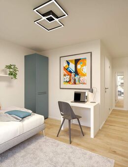 Kompaktes Neubau-Microappartment im Herzen von Fürth; inkl. Balkon, TG-Stellplatz und Möblierung - Fürth