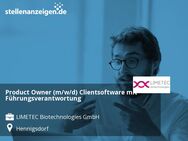 Product Owner (m/w/d) Clientsoftware mit Führungsverantwortung - Hennigsdorf