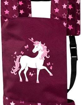 Bayer Puppen Trage bordeaux Einhorn