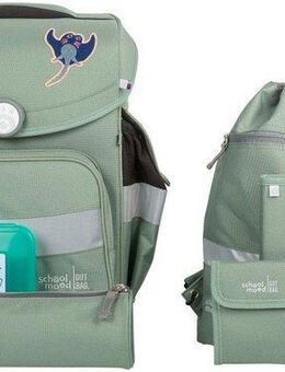 SCHOOL-MOOD® Schulranzen Timeless, Reef, (Set, 7-tlg), aus recyceltem Material