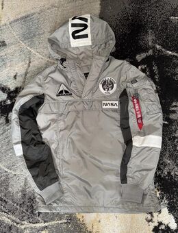 Alpha Industries Space Camp Anorak Jacke, silber – fast wie neu - Celle