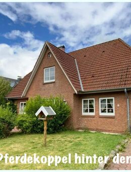 Husum 10 Autominuten: Solides Friesenhaus mit großer Garage und Pferdekoppel in ruhiger Dorfrandlage - Wittbek