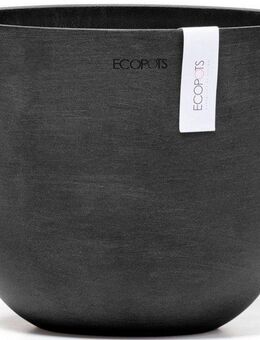 ECOPOTS Blumentopf Oslo Mini 19 Dunkelgrau, für den Innenbereich
