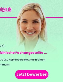 Medizinische Fachangestellte (m/w/d) für die diabetologische Schwerpunktpraxis am Standort Mettmann - Mettmann