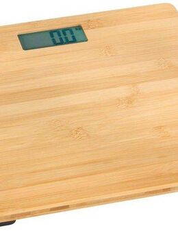 WENKO Personenwaage Bambusa, digitale Körperwaage bis 180 kg