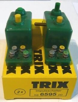 TRIX H0 N 6595 Drucktasten-Weichen-Schalter 2x - Amberg Zentrum