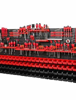 Lagersystem Werkzeugwand Set Werkzeughaltern mit Lochwand Lagersystem Warkzeuglochwand Wandregal Werkstattregal Set - Wuppertal