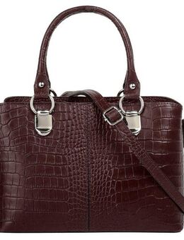 Cluty Umhängetasche, echt Leder, Made in Italy