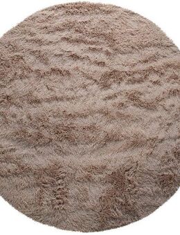 Paco Home Hochflor-Teppich Silky 591, rund, Höhe: 37 mm, Uni Farben, besonders weich und kuschelig