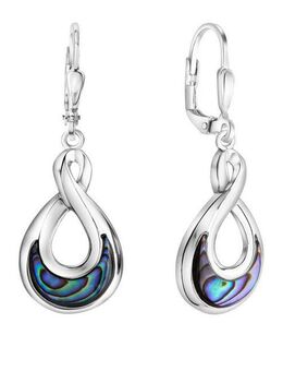 Vivance Paar Ohrhänger 925-Sterling Silber rhodiniert Abalone