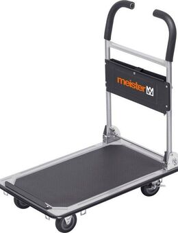 meister Transportwagen cut-off, Klappwagen / 8985620, bis 150 kg Tragkraft, Feststellbremse, Lenkrollen, Antirutschbesch.