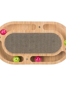 Trixie Kratzpappe mit Holzrahmen, oval - 1 Stück