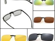 Clip On Sonnenbrille ohne Rahmen Überbrille Aufsteck Brillen Aufsatz Vorhänger Rechteck 13,90€* - Villingen-Schwenningen