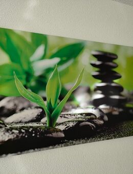 Wandbild mit Steinen und Bambus - Tettnang