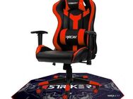 Hyrican Gaming-Stuhl Striker Gaming-Stuhl "Copilot" Gamingstuhl + Stuhlunterlage, Bodenschutzmatte 1100x1100x2mm