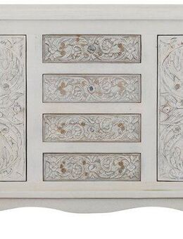 Home affaire Sideboard Rajat, Kommode aus Mangoholz mit Türfrontfräsungen, Breite 140 cm