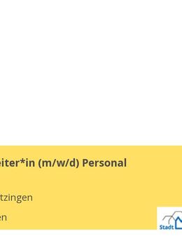 Sachbearbeiter*in (w/m/d) Personal - Metzingen