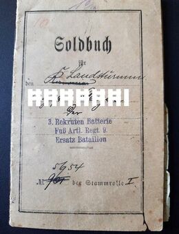 Altes Soldbuch von 1916 mit Coupons - Niederfischbach