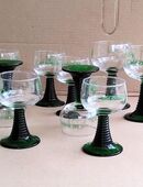 12 Weingläser, Römer, unbenutzt, 0,1 / 0,2l in 01099