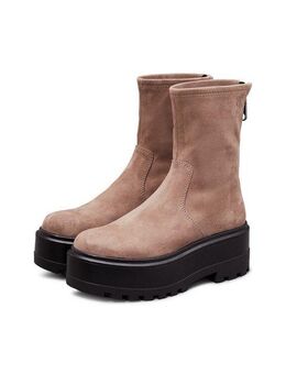 Calvin Klein Jeans FLATFORM ZIP MG SS Stiefelette Plateau, Herbstmode, Boots, mit praktischem Fersenreißverschluss