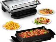 Tefal Kontaktgrill OptiGrill+ XL inkl. Backschale, manueller Modus mit 4 Temperaturen, 2000 W, 9 automatische Kochprogramme, spülmaschinengeeignete Platten, GC724D