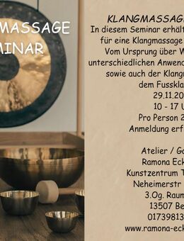 Klangmassage Seminar - Berlin Reinickendorf