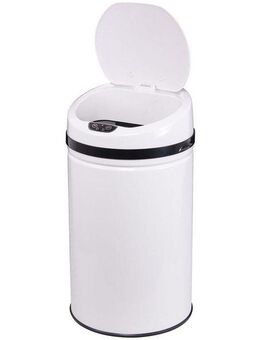 ECHTWERK Mülleimer INOX WHITE, Infrarot-Sensor, Korpus aus Edelstahl, Fassungsvermögen 30 Liter