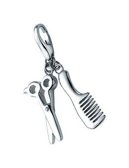 GIORGIO MARTELLO MILANO Charm-Einhänger Anhänger Kamm und Schere, Silber 925