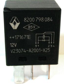 Original Renault Relais Nr. 8200798084 / V23074-A2001-X25 - 12V - Biebesheim (Rhein)