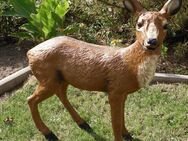 Dekofigur Reh stehend groß Gartendekofigur Tierfigur - Hergisdorf