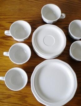 Ulla-Bel Air Design-Porzellan-Service-18-teilig,Weiß,Creme - Linnich