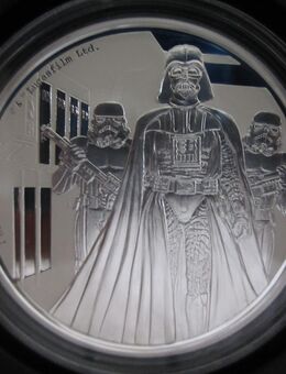 Niue 2 Dollar Silbermünze 2016 Star Wars Darth Vader PP - Höhr-Grenzhausen
