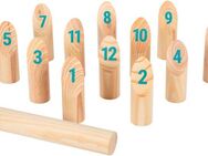 Small Foot Spiel Wikingerspiel Kubb mit Zahlen, Active, Kinderspiel, inkl. Transporttasche