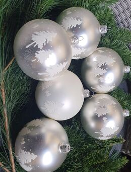 Christbaumkugeln Glas XL 10cm Retro - München