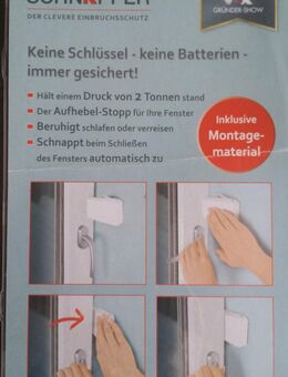 Sicherung für Fenster gegen Aufdrücken,Fensterschnapper,Ovp,Einbruchsicherung - Haltern (See) Zentrum