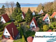 Idylle am Meer! Finnhütte, ca. 45m² Wfl, 430m² Grdst, Kamin, ca.19m² Terr., Fußbodenheizung - Groß Mohrdorf
