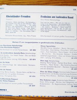 Rheinländer-Freuden Potpourri-Frohsinn am laufenden Band-Melodienfolge von Otto Kermbach-Vinyl-SL - Linnich