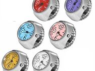 Ring Uhr, Fingeruhr, Armbanduhr, Quarzuhr, Damen Uhr, Uhr Rot FUI-1.RO - Lübeck