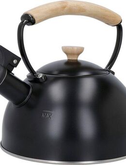 La Cafetière Wasserkessel La Cafetière, Edelstahl 18/10 (1-tlg), pfeifend, mit Holzgriff, 1,6 Liter, Induktion