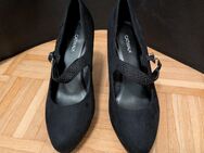 Elegante schwarze Pumps mit Riemchen - Größe 41, kaum getragen - Hamburg Hamburg-Nord